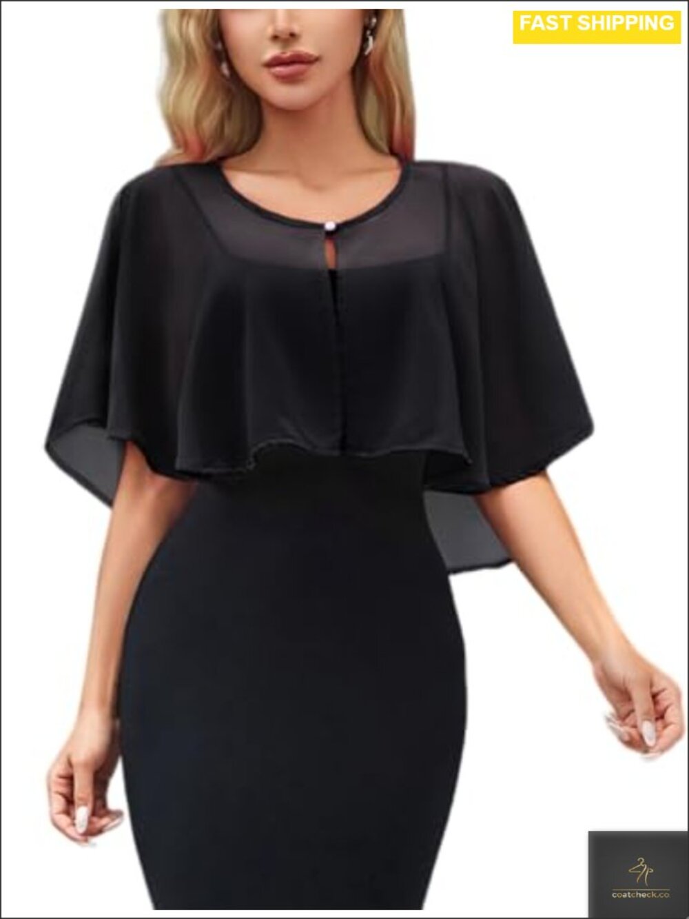 Women's Chiffon Shawl Wrap Shrug Evening Dress Wedding Cover Up